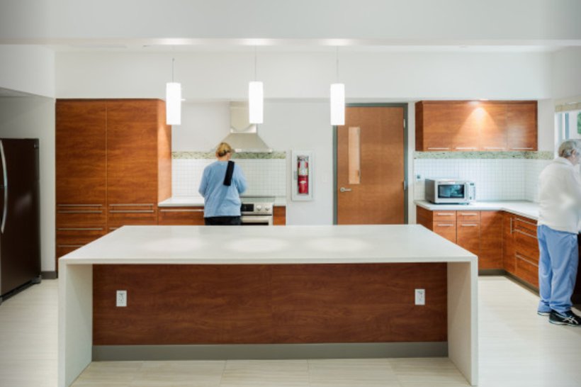 NC Hospice House Kitchen area for family