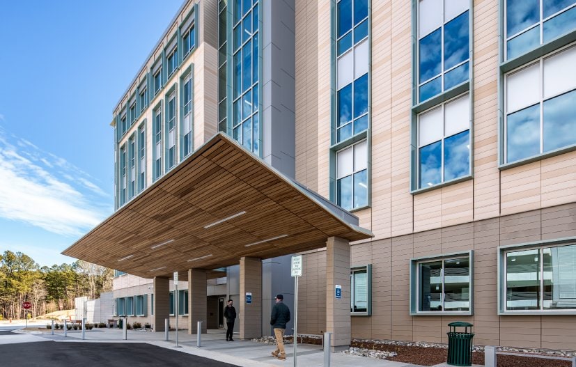 UNC Eastowne exterior building main entrance