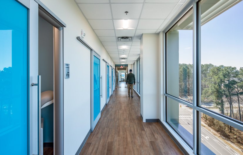 UNC Eastowne interior corridor photo